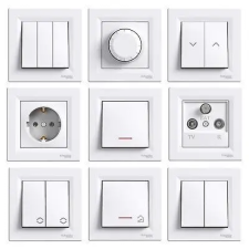 SCHNEIDER EPH5800269 ASFORA Kettes keret, vízszintes, bronz villanyszerelés