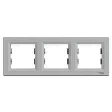 SCHNEIDER EPH5800361 ASFORA Hármas keret, vízszintes, alumínium villanyszerelés