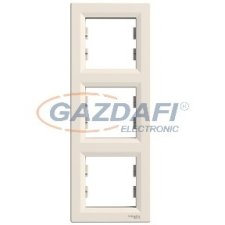 SCHNEIDER EPH5810323 ASFORA Hármas keret, függőleges, bézs villanyszerelés