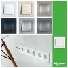SCHNEIDER EPH9900121 ASFORA 2x2P+F csatlakozóaljzat, csavaros, kerettel, fehér