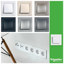 SCHNEIDER EPH9900121 ASFORA 2x2P+F csatlakozóaljzat, csavaros, kerettel, fehér villanyszerelés