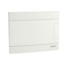 SCHNEIDER EZ9EUB108 EASY9 EU Kiselosztó, 8 modul, PE+N sínnel, teli ajtóval, süllyesztett villanyszerelés