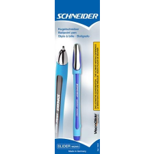 SCHNEIDER Golyóstoll, 0,7 mm, kupakos, SCHNEIDER "Slider Memo", kék toll