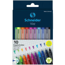 SCHNEIDER Golyóstoll készlet, 0,5 mm, kupakos, SCHNEIDER "Vizz", vegyes színek toll