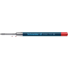 SCHNEIDER Golyóstollbetét, 0,5 mm, SCHNEIDER &quot;Slider 755&quot;, piros tollbetét