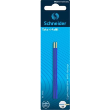 SCHNEIDER Golyóstollbetét, 0,5mm, SCHNEIDER "Take 4", kék, 2db/bliszt tollbetét
