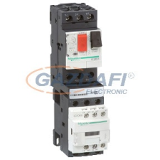 SCHNEIDER GV2DM114BD Komplett motorindító, 1-es típusú koordináció, 6…10A villanyszerelés