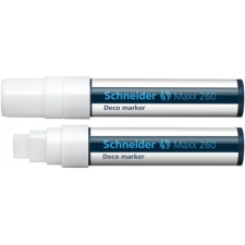 SCHNEIDER Krétamarker, 5-15 mm, SCHNEIDER &quot;Maxx 260&quot;, fehér filctoll, marker