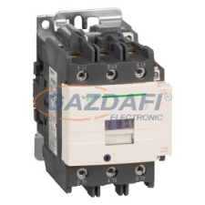  SCHNEIDER LC1D95Q7 AC mágneskapcsoló, 45kW/95A (400V, AC3), csavaros csatlakozás, 1Z+1NY villanyszerelés