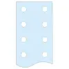 SCHNEIDER LVS04515 2 lyukasztott PE sín, 50x5mm