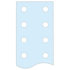 SCHNEIDER LVS04515 2 lyukasztott PE sín, 50x5mm villanyszerelés