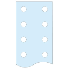 SCHNEIDER LVS04525 Lyukasztott függőleges lapos sín, 50x10mm villanyszerelés