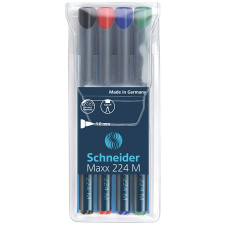 SCHNEIDER Maxx 224 M 1mm Alkoholos marker készlet 4db - Vegyes (1208) filctoll, marker
