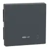SCHNEIDER MERTEN Billentyű, csengőjellel, jelzőfényes funkciókhoz, System-M, antracit 430814 Schneider