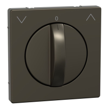 SCHNEIDER MERTEN Fedlap, forgatógombos redőnynyomóhoz, D-Life, mokka MEG3875-6052 Schneider villanyszerelés