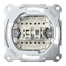 SCHNEIDER MERTEN Kettős váltókapcsoló, rugós, 10AX (106+6) - MTN3126-0000 villanyszerelés