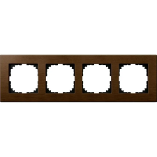 SCHNEIDER MERTEN M-Elegance négyes keret, dió (fa) MEG4054-3473 Schneider villanyszerelés