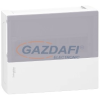 SCHNEIDER MIP12112S MINI PRAGMA Kiselosztó, füstszínű átlátszó ajtó, falon kívüli, 1x12 modul, PEN sín, fehér