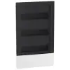 SCHNEIDER MIP22312S MINI PRAGMA Kiselosztó, füstös hatású átlátszó ajtó, süllyesztett, 3x12 modul, PEN sín, komplett, fehér