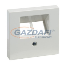 SCHNEIDER MTN296119 MERTEN Fedlap, 2xRJ45 aljzathoz, döntött, System-M, polárfehér villanyszerelés