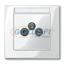 SCHNEIDER MTN296719 MERTEN Antenna csatlakozó fedlap, 3 kimenettel, felirat nélkül, System-M, polárfehér villanyszerelés