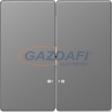 SCHNEIDER MTN3420-6036 MERTEN Dupla billentyű, fényjelzős funkciókhoz, D-Life, acél villanyszerelés