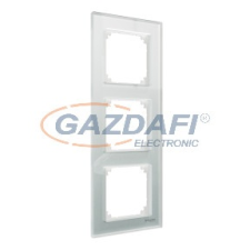 SCHNEIDER MTN4030-3220 MERTEN M-Elegance hármas keret, kristályfehér (üveg) villanyszerelés
