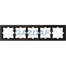 SCHNEIDER MTN4050-6503 MERTEN D-Life ötös keret, ónixfekete villanyszerelés