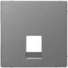 SCHNEIDER MTN4215-6036 MERTEN Fedlap RJ11/RJ12 aljzatokhoz, D-Life, acél