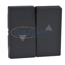 SCHNEIDER MTN435514 MERTEN Billentyű, redőnykapcsolókhoz és redőnynyomókhoz, System-M, antracit villanyszerelés