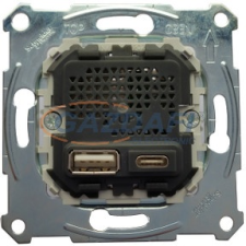 SCHNEIDER MTN4366-0110 MERTEN Dupla USB töltő, 2.4A, A+C villanyszerelés