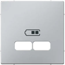 SCHNEIDER MTN4367-0460 MERTEN USB töltő burkolat, System-M, alumínium villanyszerelés