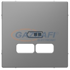 SCHNEIDER MTN4367-6036 MERTEN USB töltő burkolat, D-Life, acél villanyszerelés