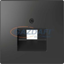 SCHNEIDER MTN4521-6034 MERTEN Fedlap, 1xRJ45 aljzathoz, D-Life, antracit villanyszerelés