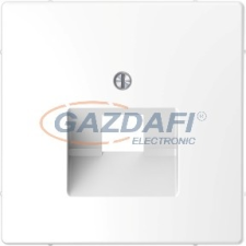 SCHNEIDER MTN4521-6035 MERTEN Fedlap, 1xRJ45 aljzathoz, D-Life, lótuszfehér villanyszerelés