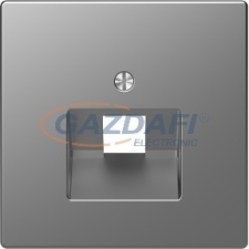 SCHNEIDER MTN4521-6036 MERTEN Fedlap, 1xRJ45 aljzathoz, D-Life, acél villanyszerelés
