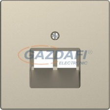SCHNEIDER MTN4522-6033 MERTEN Fedlap, 2xRJ45 aljzathoz, D-Life, szahara villanyszerelés