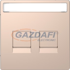 SCHNEIDER MTN4564-6051 MERTEN Fedlap, 2xRJ45 moduláris betétekhez, D-Life, pezsgő villanyszerelés