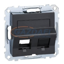 SCHNEIDER MTN4568-0414 MERTEN RJ45 adatpter, Keystone betétekhez, feliratozható, System-M, antracit villanyszerelés