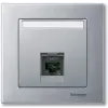 SCHNEIDER MTN465860 MERTEN Fedlap, 1xRJ45 aljzathoz, System-M, alumínium