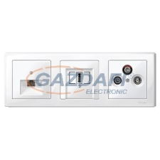 SCHNEIDER MTN478319 MERTEN M-Smart hármas keret, polárfehér villanyszerelés