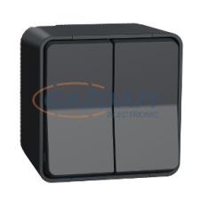 SCHNEIDER MUR35022 MUREVA Styl Kettős váltókapcsoló, komplett (106+6), antracitszürke villanyszerelés