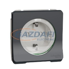 SCHNEIDER MUR36135 MUREVA Styl 2P+F csatlakozóaljzat, GYV, csapófedéllel, csavaros, antracitszürke villanyszerelés