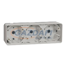 SCHNEIDER MUR39913 MUREVA Styl Hármas kiemelő doboz, vízszintes, polárfehér villanyszerelés