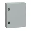 SCHNEIDER NSYCRN54150P Elosztószekrény teli ajtóval és szerelőlappal 500x400x150 Spacial acél Szürke (RAL 7035) IP66 porszórt