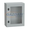 SCHNEIDER NSYCRN54200T Elosztószekrény átlátszó ajtóval (500*400*200) Spacial acél Szürke (RAL 7035) IP66 porszórt