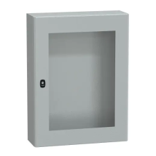 SCHNEIDER NSYS3D8620T S3D elosztószekrény H800xW600xD200 üveg ajtóval villanyszerelés