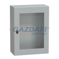 SCHNEIDER NSYS3D8630T S3D elosztószekrény H800xW600xD300 üveg ajtóval villanyszerelés