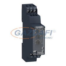 SCHNEIDER RM17TA00 Zelio Control háromfázisú fázisfigyelő relé, 1CO, 5A, 208…480VAC villanyszerelés