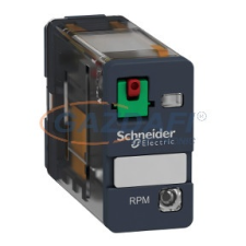 SCHNEIDER RPM12B7 Zelio RPM teljesítményrelé, 1CO, 15A, 24VAC, tesztgomb, LED villanyszerelés
